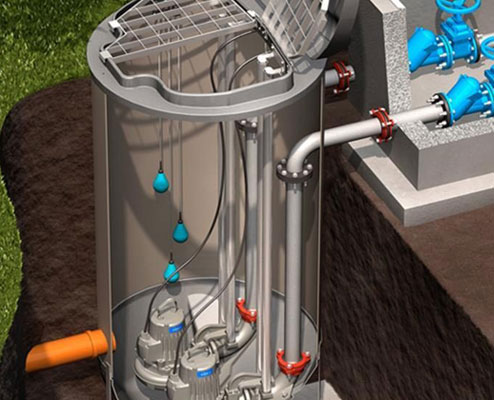 diagram of a water pump system