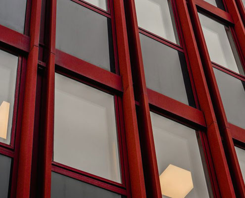 building facade with windows